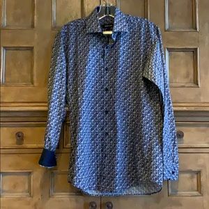 Men’s print dress shirt